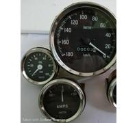 Manometro Replica Smiths 52Mm Kit Pressione Olio Amp 180-0 Km/H 100Mm
