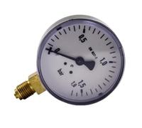 Manometro RF63 0/1,6 bar G1/4 Diametro frontale 63 mm Montaggio assiale Filettatura G1/4 for controllo automazione industriale