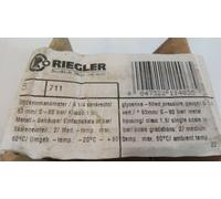 Riegler Manometro Tipo: 711 / S / 0-60 BAR / En 837-1 / Nuovo / Conf. Orig.