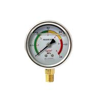 Manometro sismico in acciaio inox YN60/25/40MPA manometro olio idraulico manometro acqua manometro antiurto 2,5 0-6mpa60 kg M14*1,5(0.6MPA-G1/4)