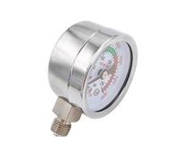 Manometro sismico per stazioni di riempimento, doppio raggio 10 bar/250 bar/3500 psi, indicatore di pressione M10 x 1 filettatura 1/8NPT, accessori per raccordi pneumatici (M10-250 bar-ZX 40 mm)