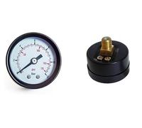 MANOMETRO STANLEY 0-12 BAR Ø 40mm ATTACCO POSTERIORE 1/8"M e 1/4"M x COMPRESSORE