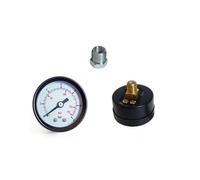 MANOMETRO STANLEY 0-12 BAR Ø 40mm ATTACCO POSTERIORE 1/8"M e 1/4"M x COMPRESSORE