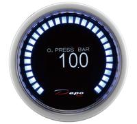 Manometro Strumento 52mm DEPO Pressione Olio 0-10 BAR DIGITALE 30 OLED DISPLAY