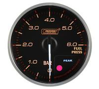 Manometro Strumento 52mm PROSPORT PRESSIONE BENZINA SUPREME ANALOGICO PICCO MAX