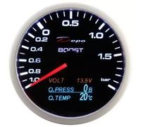 Manometro Strumento 60mm DEPO 4in1 Pressione Turbo -1+2, press+temp olio, volt