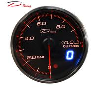 Manometro Strumento 60mm DEPO Racing pressione olio lubrificante picco 0-10 bar