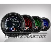 Manometro Strumento PROSPORT 52mm Pressione Olio 0-10 BAR Allarme PICCO 4COLORI
