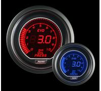 Manometro Strumento PROSPORT 52mm Pressione Olio 0-10 BAR Rosso/Blu DIGITALE