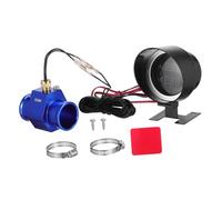 Manometro Temperatura Acqua Auto con Voltmetro Rotondo, Display LED | Lega di Alluminio e Plastica, Design Compatto Salvaspazio, Adattatore Incluso, Nero per Veicoli e Camion