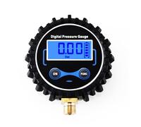 Manometro, Tester for misuratore di pressione 'aria 0-200PSI in gomma di rame, strumento digitale for manometro for pneumatici for auto, camion, bici, pneumatici for auto(Without LED Light)