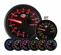 MANOMETRO VOLTMETRO 7 COLORI 52MM LED BLINK AUTO VOLTOMETRO NERO MULTICOLOR