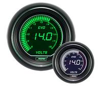 Manometro VOLTMETRO Digitale Linea PROSPORT EVO led Verde / Bianco 52 mm