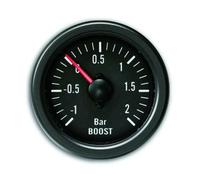 Manometro YoungTimer, pressione turbo, boost, nero, diametro 52 mm