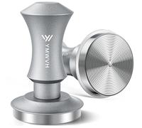 Manomissione per caffè espresso da 58 mm, Premium Barista, con base piatta in acciaio inox, compatibile con macchina per caffè espresso Rancilio, Gaggia Bottomless Portafilter(grigio)