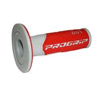 Progrip 801 Doppio Densità Maniglie Manopole Manubrio Grip Grigio/Rosso