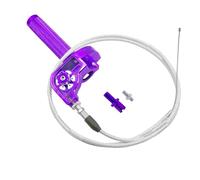 Manopola acceleratore per moto, 22 mm, in alluminio CNC, con cavo acceleratore, per KLX CR CRF EXC XR CRF50 CRF230 50 70 110 125 230 250 Dirt Pit Bike Motocross Quad ATV (viola)