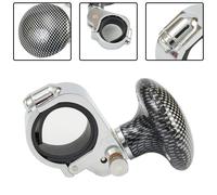 Manopola Aiuto Girante Volante Auto Camion SUV Booster Lega Nera