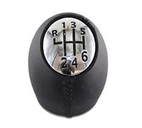 Manopola Cambio Auto Per Fiat Talento 2016-2023 Selettore manuale Maniglia della trasmissione Pomello del cambio in plastica o pelle Leva Pomello Cambio(Leather chrome)