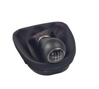 Manopola Cambio Auto Per Seat Leon MK2 1P 2005 2006 2007 2008 2009 2010-2012 Auto-Stying 5/6 Velocità Car Gear Stick Pomello Del Cambio Con Stivale In Pelle Pomello Leva Cambio(Red-6 Speed)