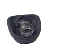 Manopola Cambio Auto Per Seat Leon MK2 1P 2005 2006 2007 2008 2009 2010-2012 Auto-Stying 5/6 Velocità Car Gear Stick Pomello Del Cambio Con Stivale In Pelle Pomello Leva Cambio(Black-5 Speed)