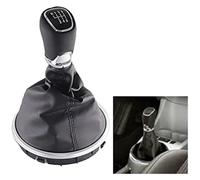 Manopola Cambio Auto Per Skoda Per Fabia 2 II MK2 Per Combi Per Scout 2007-2014 Pomello Cambio Per Auto Pelle Argentata(Boot)