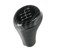 Manopola Cambio Auto Pomello del cambio for BMW 1 3 5 6 Serie E46 E53 E60 E61 E63 E65 E81 E82 E83 E87 E90 E91 E92 X1 X3 X5 Cromato Opaco In Fibra di Carbonio Pomello Cambio Universale(Carbon 6Speed)