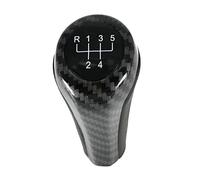 Manopola Cambio Auto Pomello del cambio for BMW 1 3 5 6 Serie E46 E53 E60 E61 E63 E65 E81 E82 E83 E87 E90 E91 E92 X1 X3 X5 Cromato Opaco In Fibra di Carbonio Pomello Cambio Universale(Carbon 5Speed)