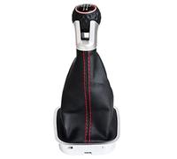 Manopola Cambio per Polo 6R 6C per Berlina per Hatchback 2011 2012 2013 2014 2015 2016 2017 Auto 5 Marce Leva Cambio Pomello Cambio con Stivale in Pelle Pomello Leva Cambio (Colore : Gear Shift knob