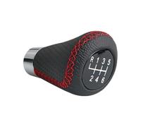 Manopola Cambio Per Pomello Del Cambio Manuale Pelle Con Punto Rosso A 5/6