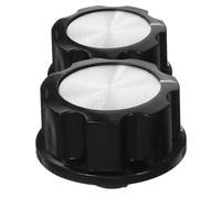 Manopola Controllo Interruttore 6mm ABS Nero 2 Pezzi per Forno | Manopole d Accessorio da Cucina, Manopola Temporizzatore Friggitrice ad Aria, Manopole Timer Fornetto Ariete