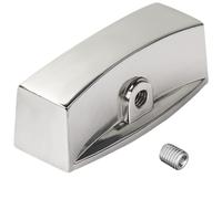 Manopola cromata per valvola di controllo, adatta per design a stelo valvola a forma di D