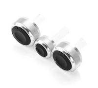 Manopola dell'aria condizionata Per Vw Per Golf4 Per Golf 4 Mk4 Per Passat B5 Per Bora Interruttore Aria Condizionata Manopola Pulsante Controllo Calore(ARGENTO)