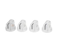 Manopola di Controllo del Pedale Effetto, Plastica Trasparente Ad Alta Precisione Facile Installazione Facile Regolazione 4 Pezzi Manopola del Pedale Effetto Chitarra Accessorio per Suonare