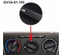 Manopola di controllo di ricambio per riscaldamento e ventola aria condizionata, confezione da 1, per sistema Climate, Direct Fit and Play, in plastica nera, adatta per Mazda6 2006-2008