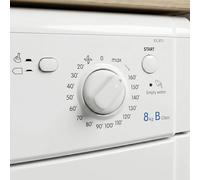 Manopola di controllo per asciugatrice Indesit & Whirlpool IDC85, IDC75, IDC8T3, IDV65UK, STC407WB - sostituisce la parte C00512936 aggiornato plastica bianca rinforzata manopola interruttore di