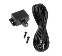 Manopola di controllo per bassi con cavo da 5 metri da 3,5 mm per una perfetta integrazione nell'esistente per percorsi di segnale subwoofer in vari veicoli (controller audio da 5 m)