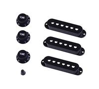 Manopola di controllo per pickup a bobina singola, per chitarra elettrica, colore nero