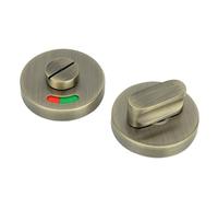 Manopola di indicazione serratura di indicazione rossa e verde toilette pubblica twister a mano accessori for porte divisorie serratura di indicazione senza personale 'hotel(Bronze)