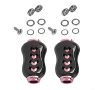 Manopola di ricambio in fibra di carbonio per Daiwa per mulinelli da pesca al metanio per ALPHAS compatibile con modelli PR100 PD106 CC80 CR80 (2 pezzi) rosso