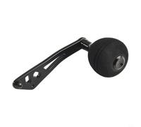 Manopola di ricambio in materiale EVA, lunghezza 91,5 mm, per mulinelli da baitcasting, carpa e luccioperca, colore nero