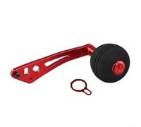 Manopola di ricambio in materiale EVA, lunghezza 91,5 mm, per mulinelli da baitcasting, carpa e luccioperca, colore: rosso