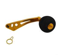 Manopola di ricambio in materiale EVA, lunghezza 91,5 mm, per mulinelli da baitcasting, carpa e luccioperca (oro)