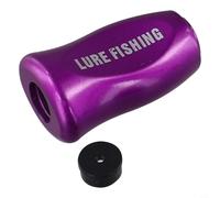 Manopola di ricambio per mulinello da pesca DAIWA per SLP WORKS, TATULA, ZILLION, FUEGO | Impugnatura per mulinello da baitcasting con fibra di carbonio | 1 set (32,9 x 20,5 mm) (1 pezzo viola)