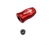 Manopola di ricambio per mulinello da pesca DAIWA per SLP WORKS, TATULA, ZILLION, FUEGO | Impugnatura per mulinello da baitcasting con fibra di carbonio | 1 set (32,9 x 20,5 mm) (1 pezzo rosso)