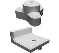 Manopola e Blocco Fermo T-Slot per Banco Sega Radiale Troncatrice 1/4-20