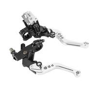 Manopola Freno Leva Cilindro Maestro Freno In Alluminio Leva Freno A Sei Marce Facile Da Installare Accessori Per Motociclette Universali(Silver)