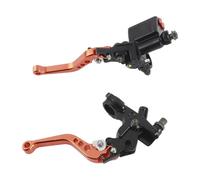 Manopola Freno Leva Cilindro Maestro Freno In Alluminio Leva Freno A Sei Marce Facile Da Installare Accessori Per Motociclette Universali(Orange)