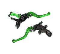 Manopola Freno Leva Cilindro Principale Pompa Frizione Freno Da 22 Mm, Maniglie Leva Motocicletta, Accessori Frizione Idraulica Manubrio Per ATV E(Green)