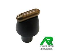 MANOPOLA GAS NERO SATINATO RUSTICA PIANO COTTURA ARISTON C00110620 ORIGINALE